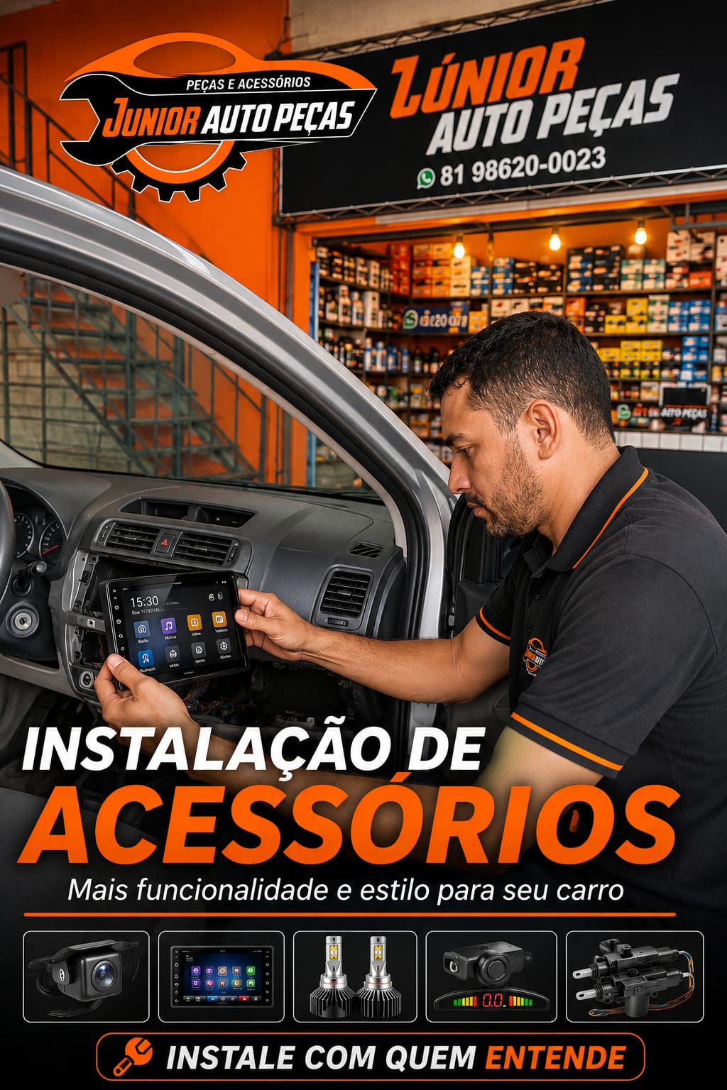 Instalação de Acessórios